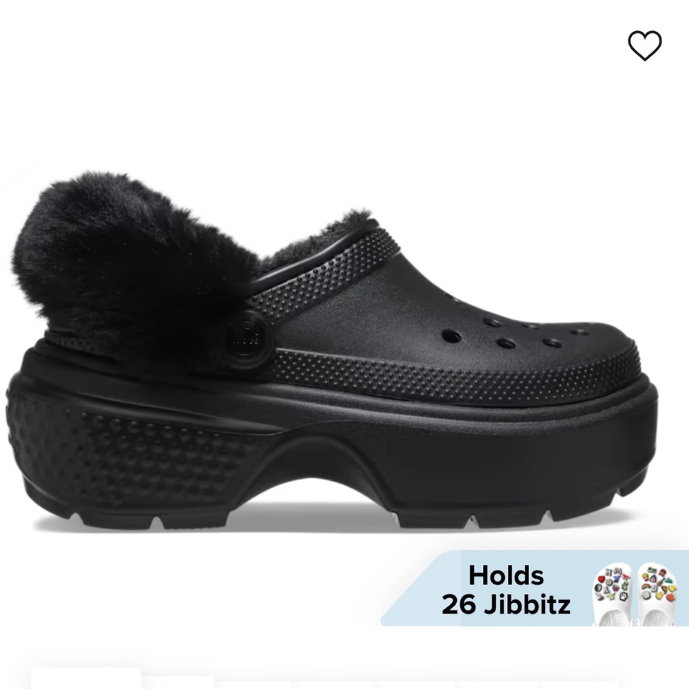 Black Platform Crocs